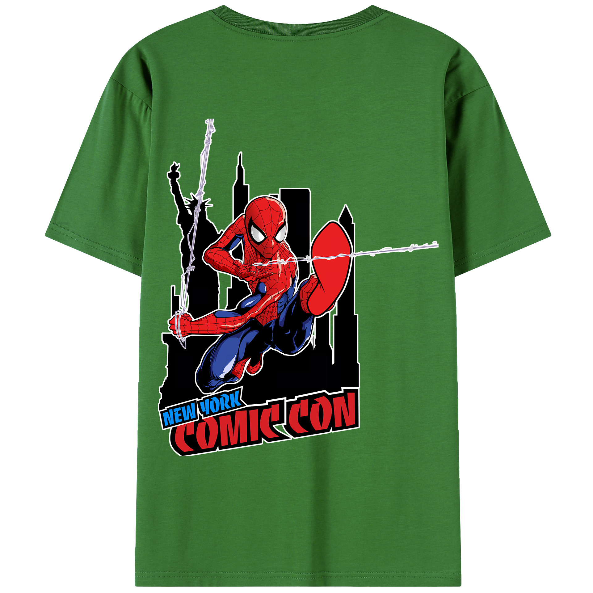 （画像用） Spider Man スパイダーマン レディース半袖Tシャツ(バックプリント)